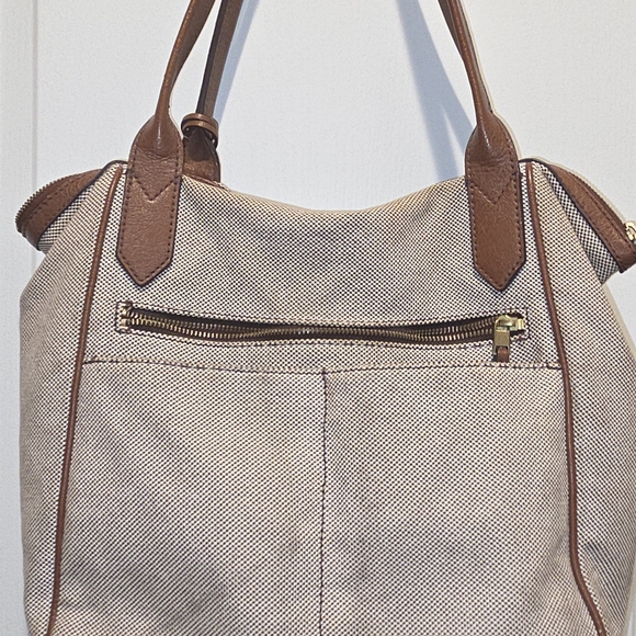 Fossil Tan and Brown Women's Tote Bag - Picture 1 of 6